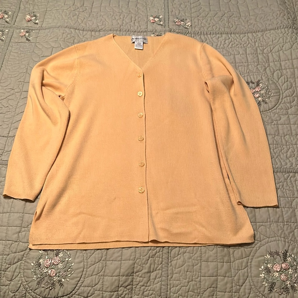 Vintage Pendleton Yellow Sweater - image 1